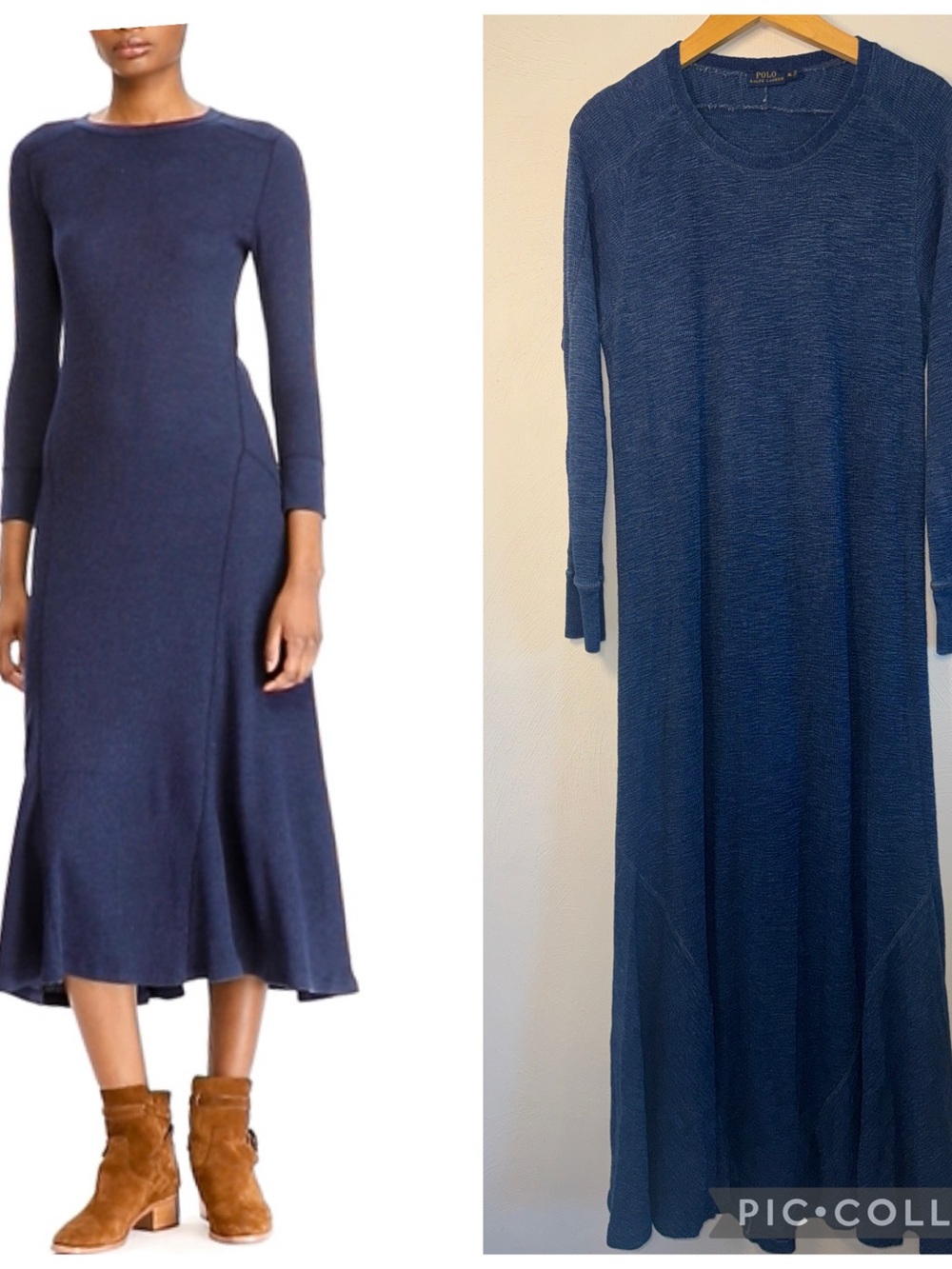 Ralph Lauren Waffle-Knit Maxi Dress - Picture 2 of 10
